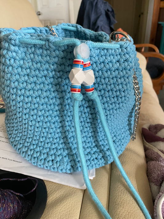 Coastal Breeze Crochet Bucket Bag