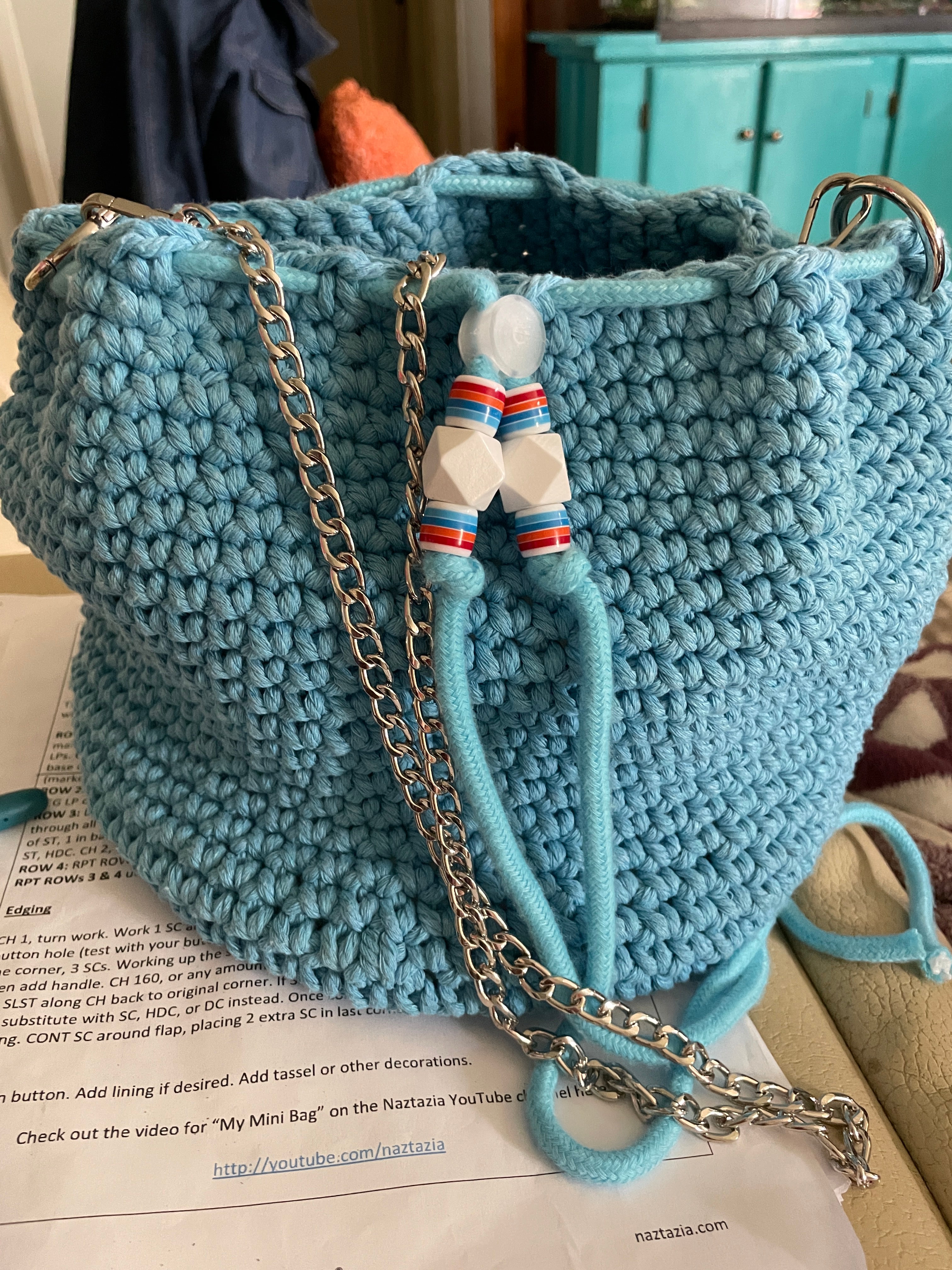 Coastal Breeze Crochet Bucket Bag