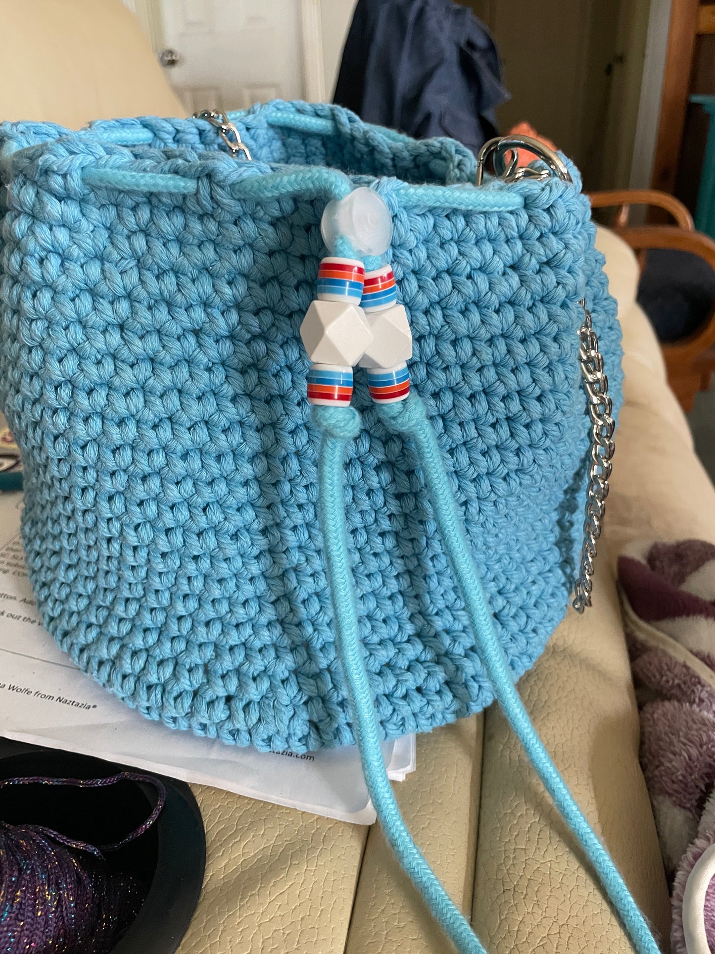 Coastal Breeze Crochet Bucket Bag
