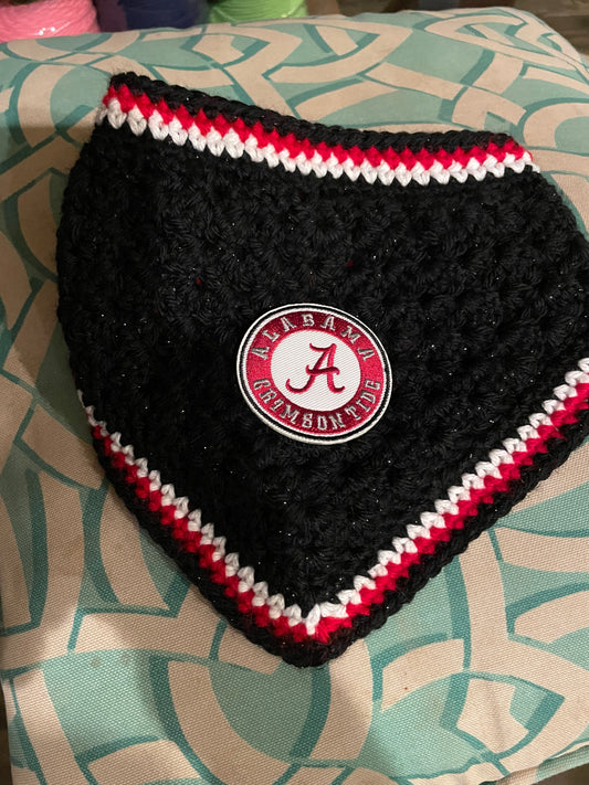 Alabama Crimson Tide Crochet Dog Bandana