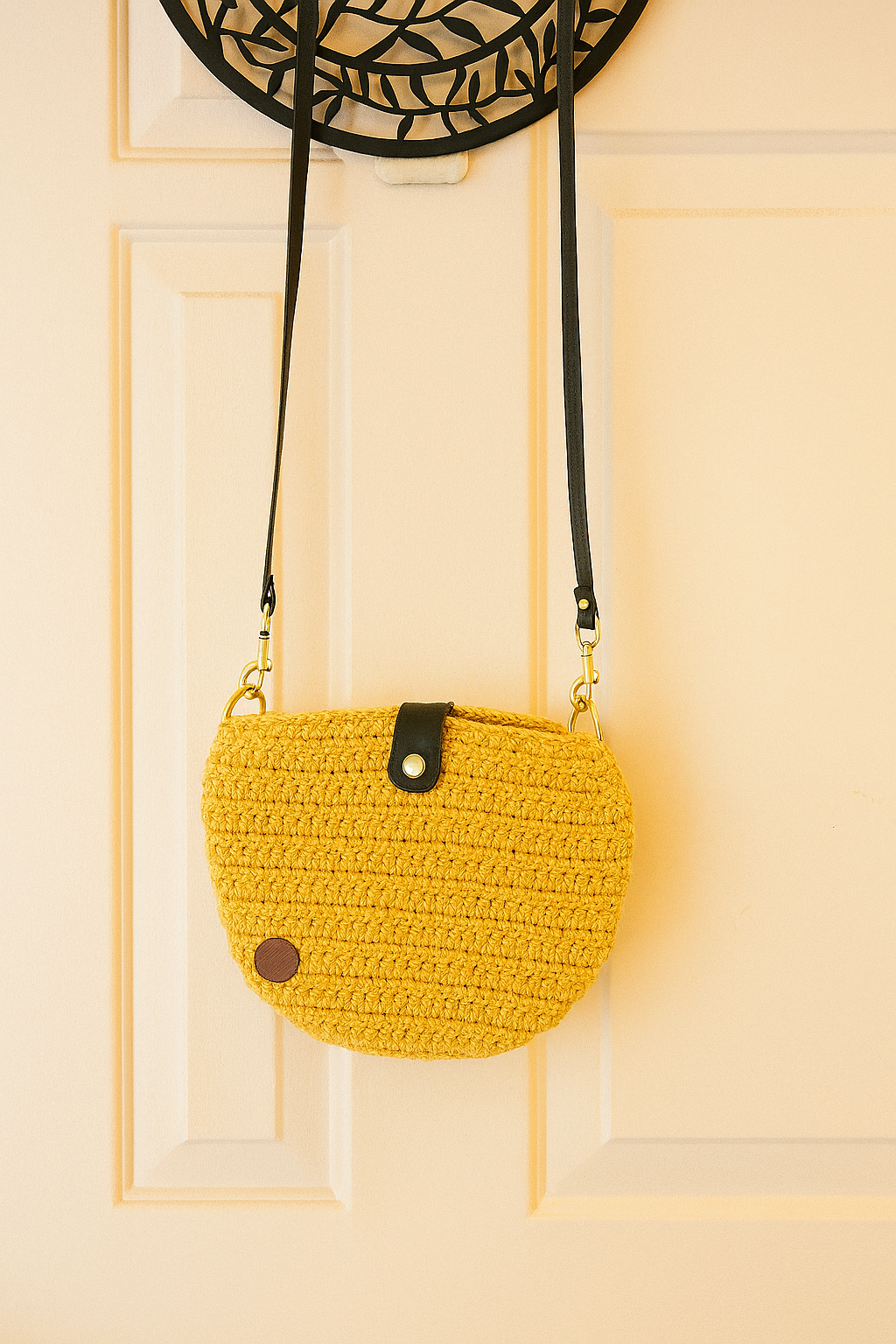 Sunshine Crochet Crossbody Bag