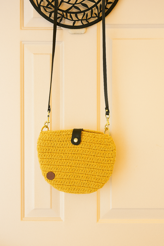 Sunshine Crochet Crossbody Bag